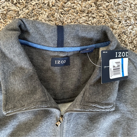 Brand New Gray Izod Quarter Zip - Picture 3 of 4